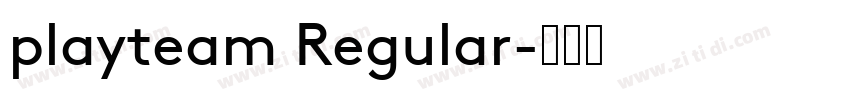 playteam Regular字体转换